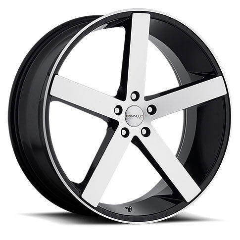 Cavallo CLV-5 20x8.5 5x120 35 ET 74.1 CB Gloss Black Machined