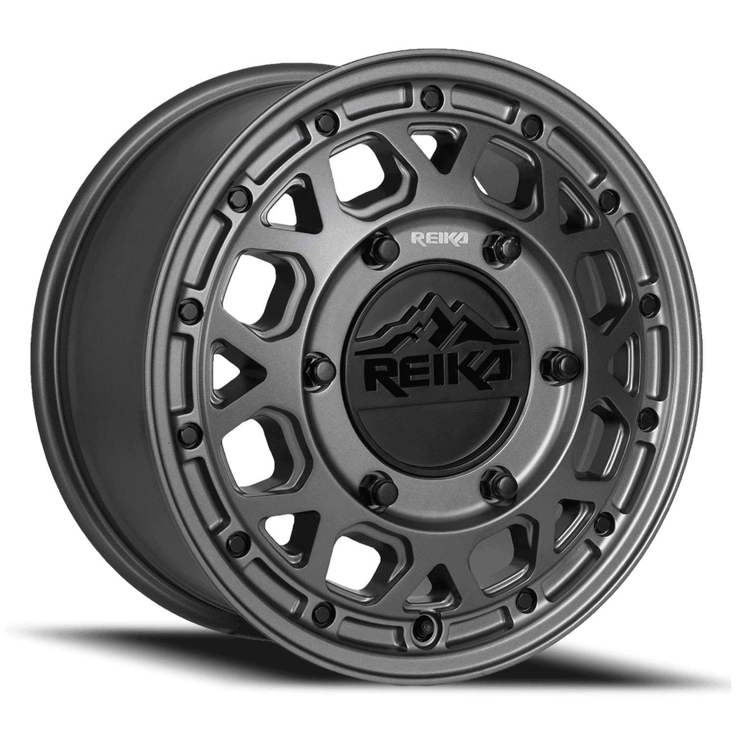 Reika Marauder R45V Supersingle Van Front 17x8 6x205 89 ET 130.1 CB Gunmetal Grey