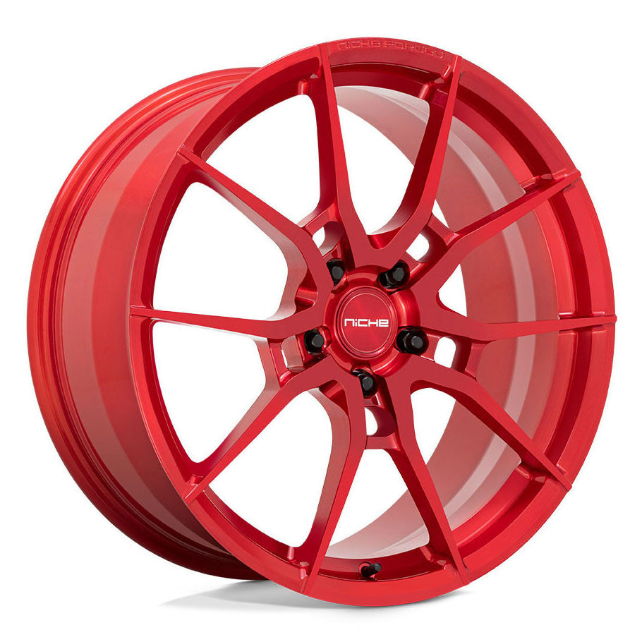 Niche Kanan 20x10.5 5x112 35 ET 66.6 CB Brushed Candy Red