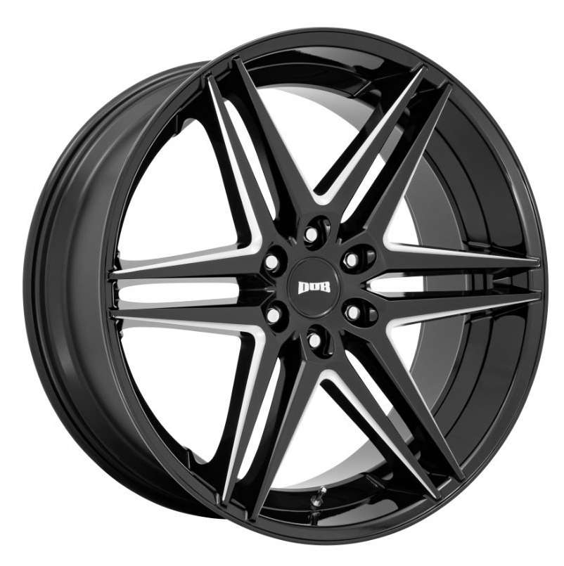 Dub Dirty Dog (S267) 24x10 6x139.7 25 ET 106.1 CB Glossy Black Milled