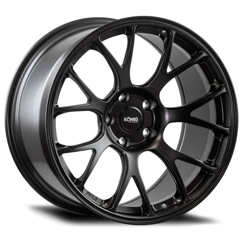 Konig Forged F1M 17x9 4x100 45 ET 73.1 CB Satin Black