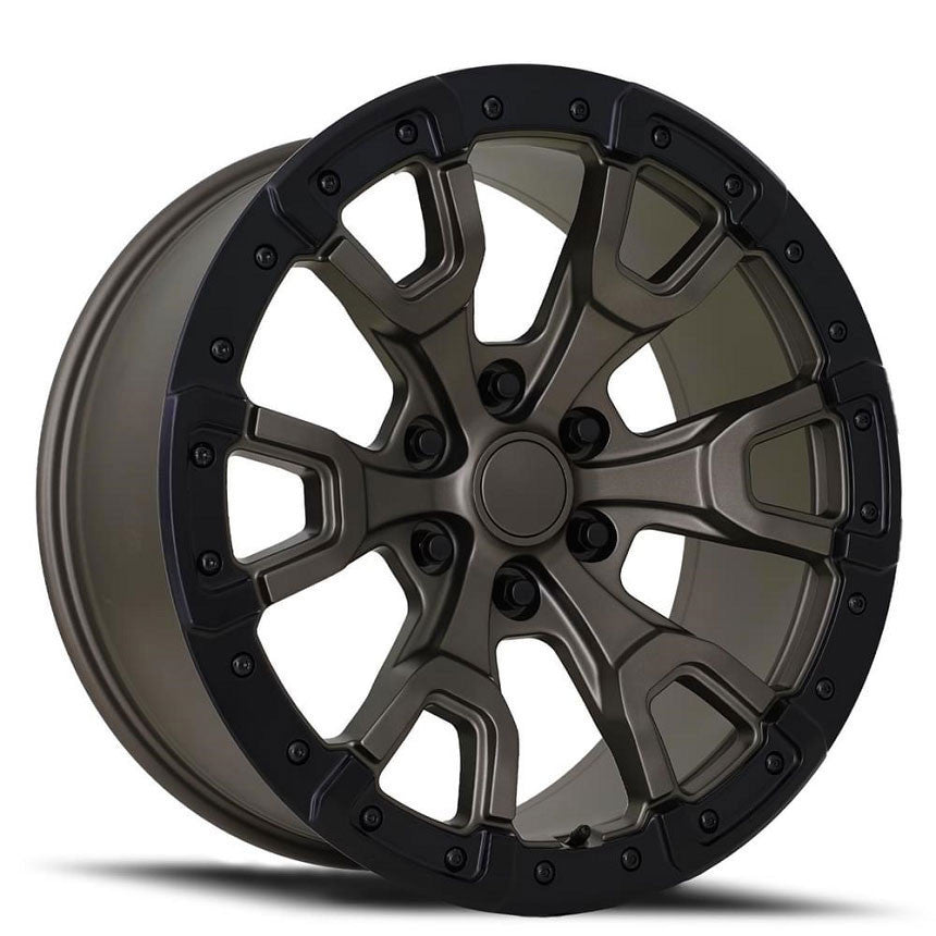 Factory Reproductions FR 99 Ford Bronco Raptor 20x9 6x139.7 20 ET 93.1 CB Satin Black/Gray