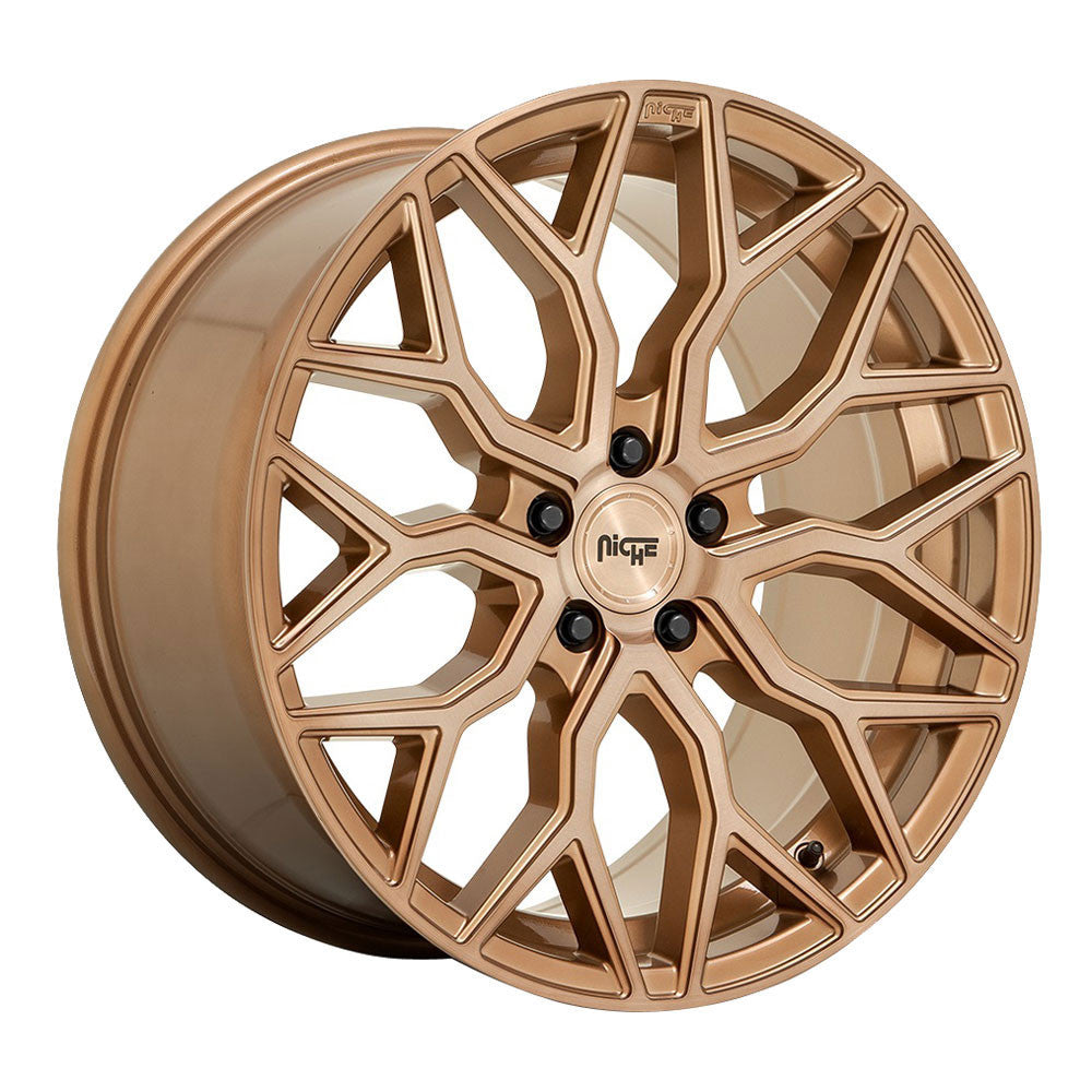 Niche Mazzanti M263 19x8.5 5x114.3 35 ET 72.7 CB Platinum Bronze w/ Brushed Bronze Tint