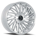 Dolce Sesto 22x9.5 6x135 / 6x139.7 35 ET 87.1 CB Gloss Silver/Brushed Face