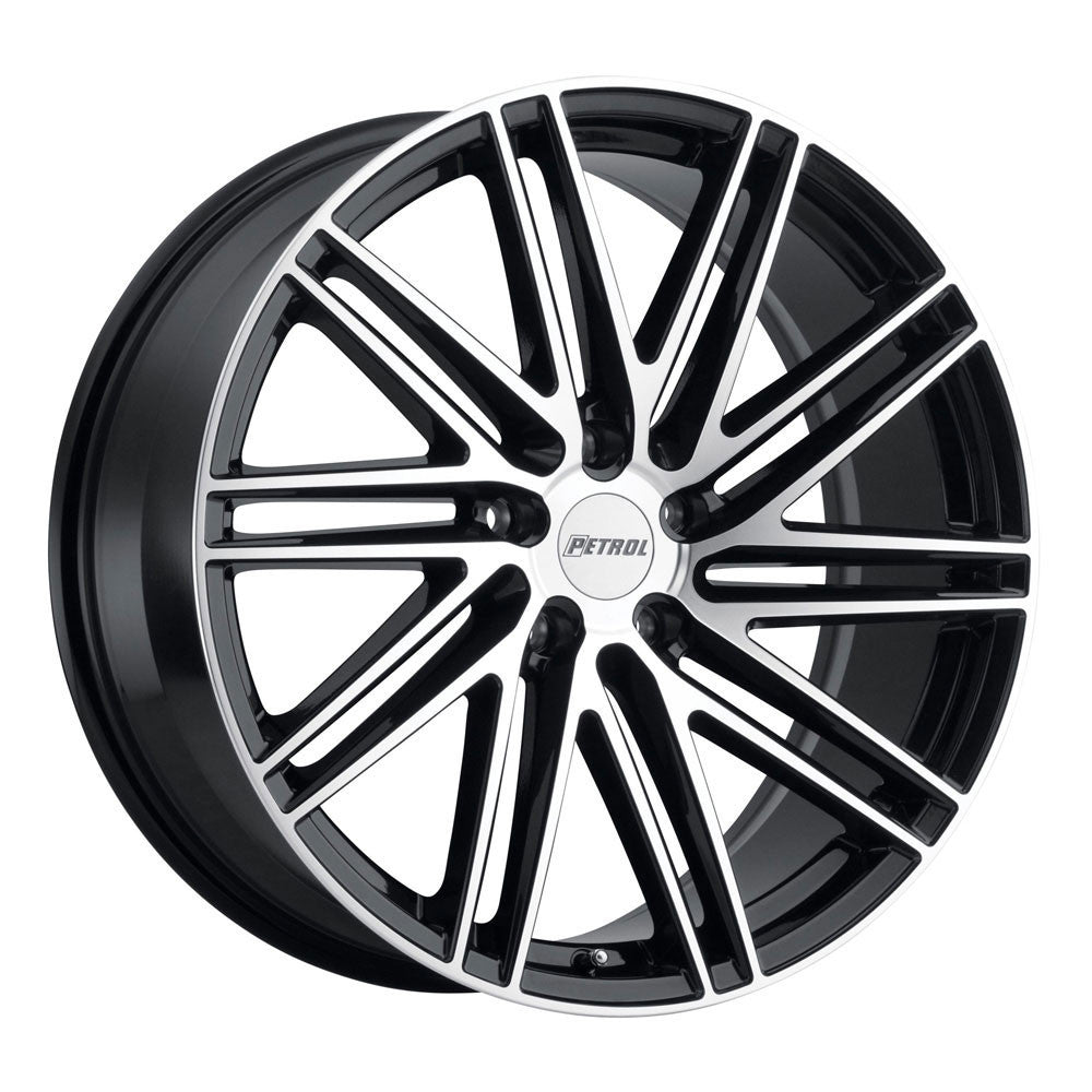 Petrol P1C 17x8 5x112 40 ET 72.1 CB Gloss Black / Machined Face