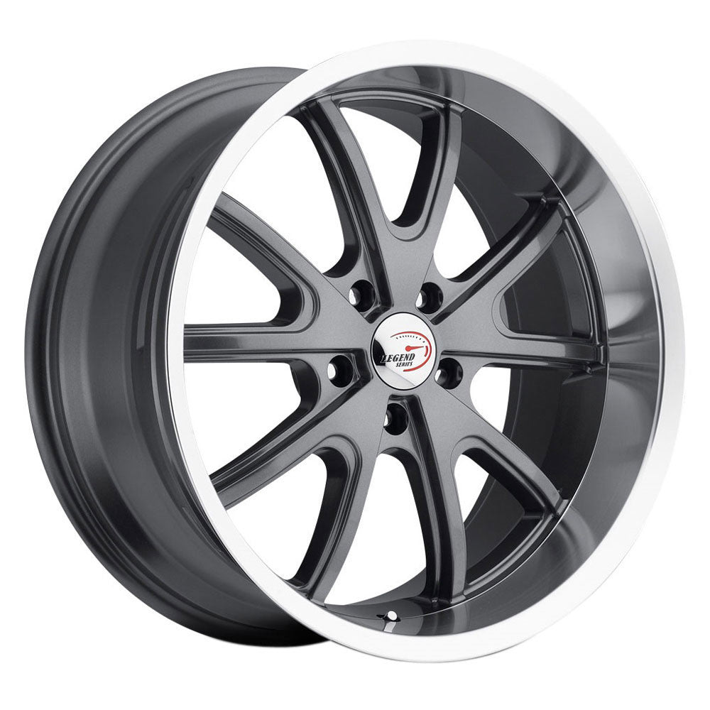 Vision 143 Torque 18x8.5 5x115 10 ET 83 CB Gunmetal Machined Lip