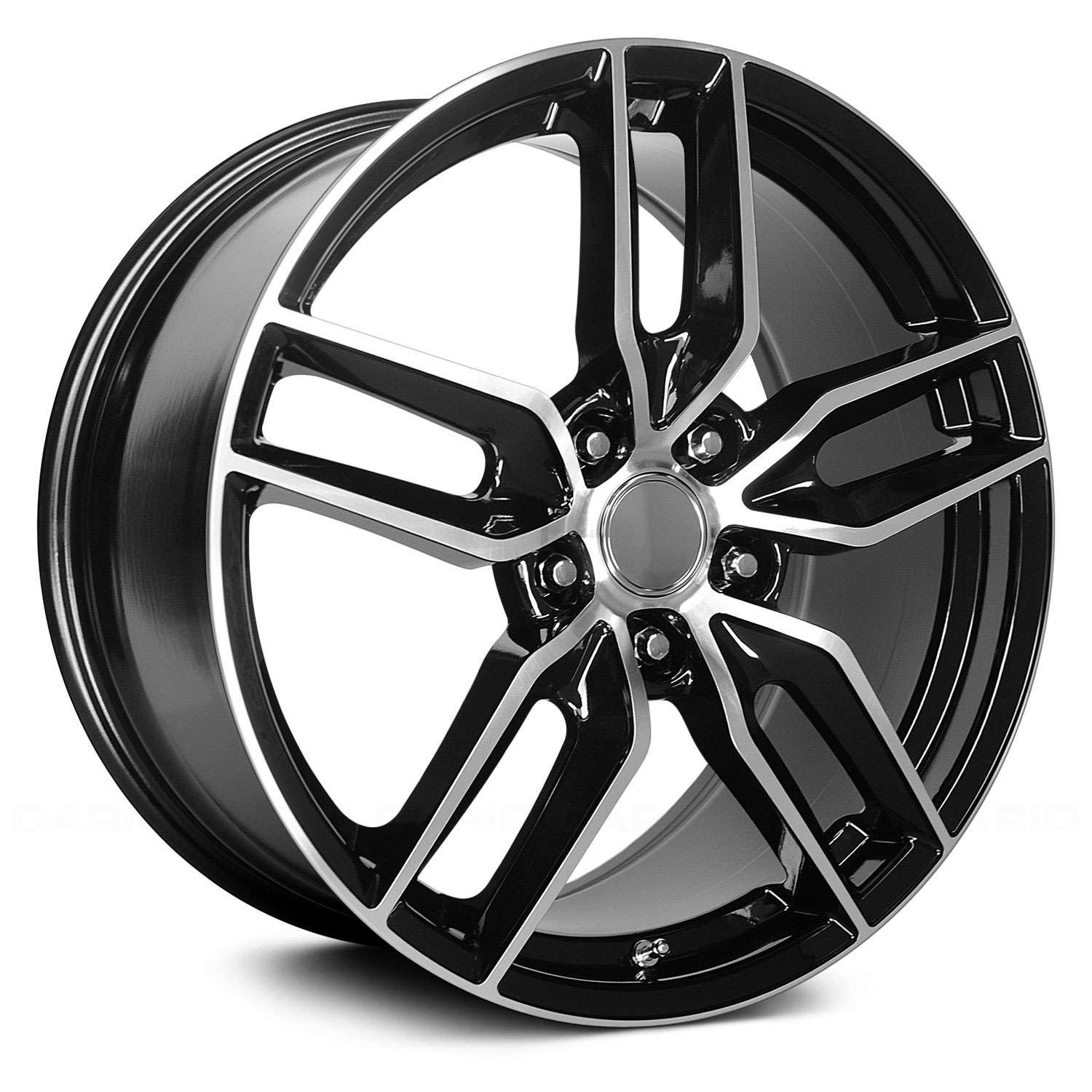 OE Creations 160 20x10 5x120.65 79 ET 70.3 CB Gloss Black/Machined Face