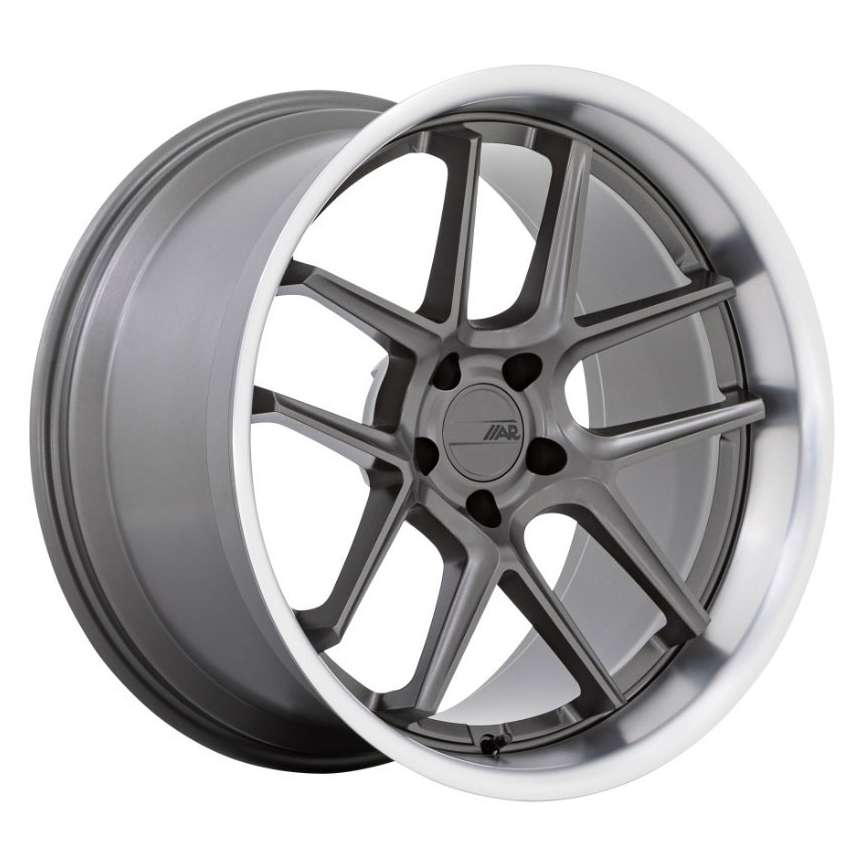 American Racing AR942 20x11 5x115 22 ET 71.5 CB Matte Gunmetal with Machined Lip