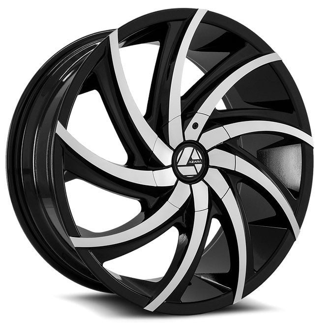 Azara AZA 503 28x9.5 5x115/5x120 15 ET 78.1 CB Gloss Black Machined
