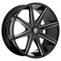 Dub Push (S109) 20x8.5 5x115/5x120.65 10 ET 72.56 CB Gloss Black / Milled