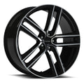 Vision 475 Clutch 18x8.5 5x108 38 ET 73.1 CB Gloss Black Machined Face