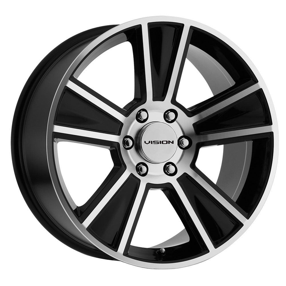 Vision V223 Stunner 20x11 5x120 40 ET 67.1 CB Gloss Black Machined Face