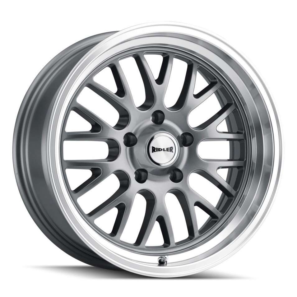 Ridler 607 20x10 5x120.65 0 ET 83.8 CB Gray W/Machined Lip