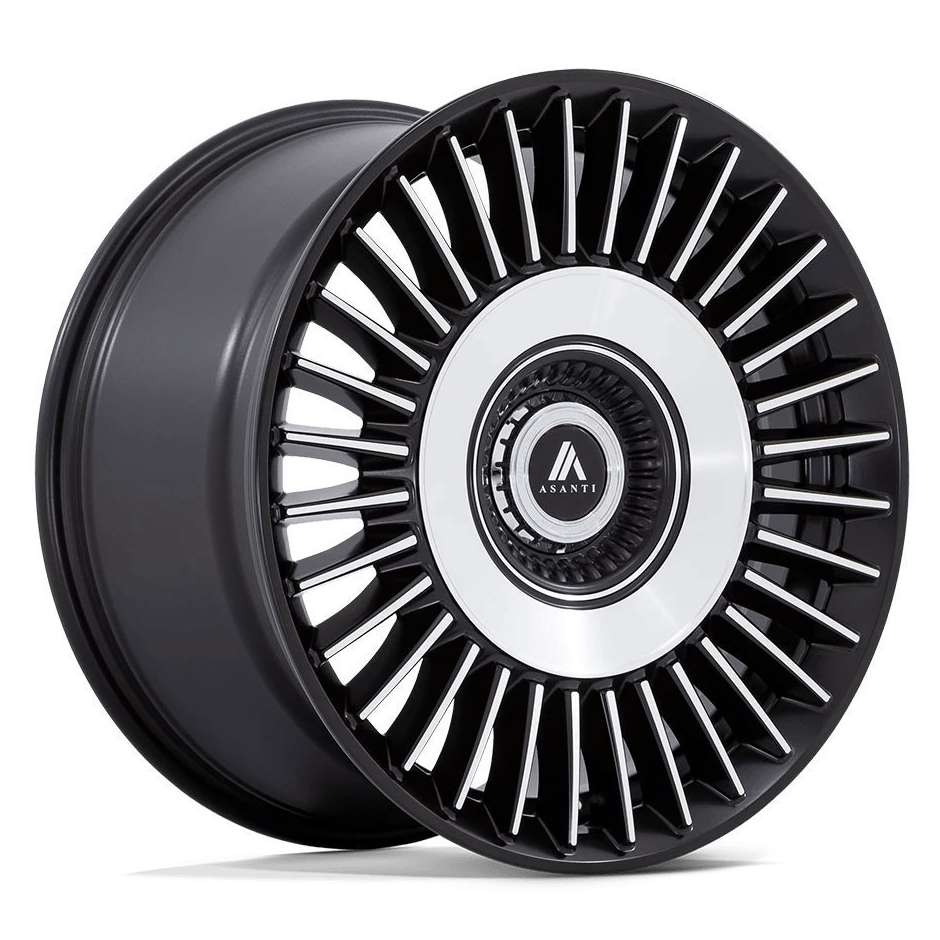 Asanti ABL-40 Tiara 20x9 5x115/5x120 15 ET 74.1 CB Satin Black Bright Machined Face