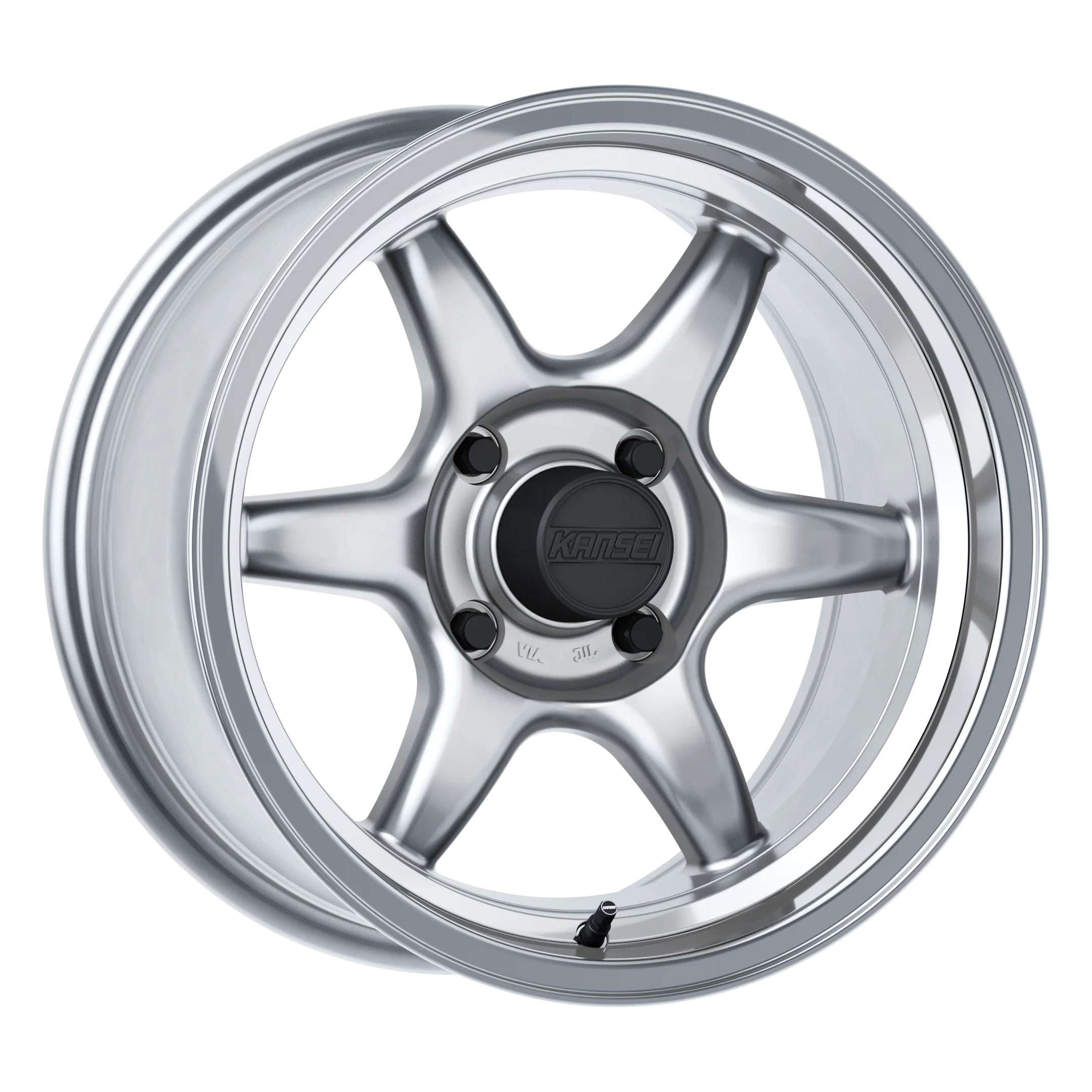 Kansei Tandem 15 15x7 4x114.3 0 ET 73.1 CB Hyper Silver Machined Lip