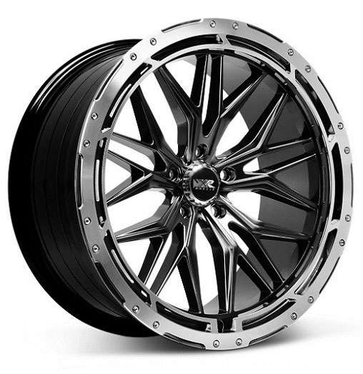 XXR 585 20x8.5 5x114.3 35 ET 73.1 CB Black/Machined Ring