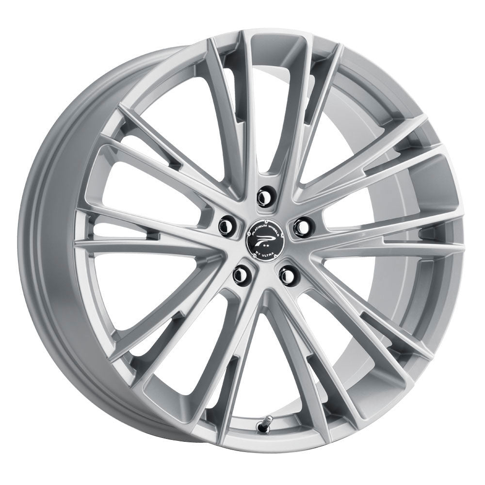 Platinum 458S Prophecy 17x8 5x120 35 ET 74.1 CB Gloss Silver with Clear Coat