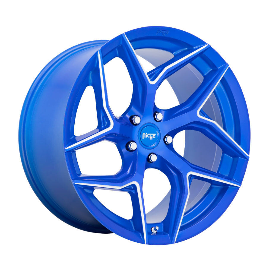 Niche Torsioni M268 20x9 5x120 35 ET 72.56 CB Anodized Blue Milled