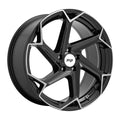 Niche Flash M255 20x10.5 5x115 20 ET 71.6 CB Gloss Black with Brushed Face