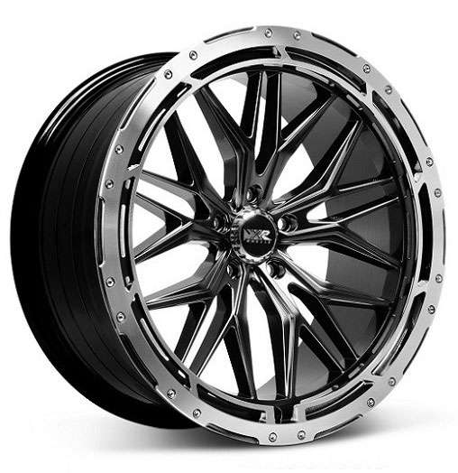 XXR 585 20x8.5 5x114.3 35 ET 73.1 CB Chromium Black/Machined Ring
