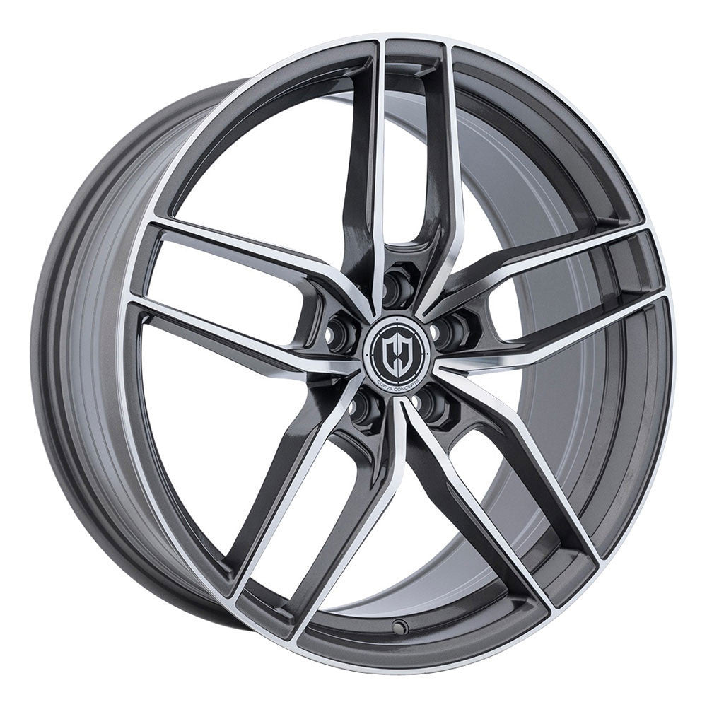 Curva CFF25 20x10 Blank 5 Lug 40 ET 73.1 CB Gunmetal Machine Face