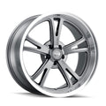 Ridler 606 18x9.5 5x127 0 ET 83.8 CB Gray W/ Milled Spokes & Diamond Lip