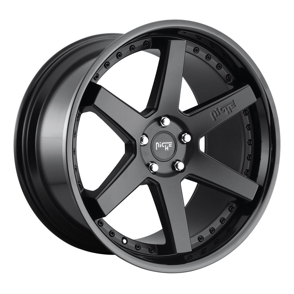 Niche Altair M192 19x10 5x112 50 ET 66.5 CB Satin Black / Gloss Black