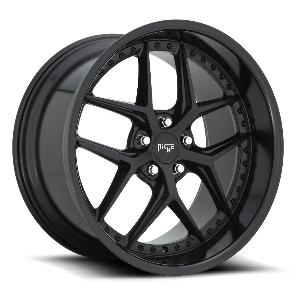 Niche Vice M226 20x10.5 5x112 40 ET 66.6 CB Satin Black/Gloss Black
