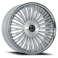 Dolce Razzo 22x9.5 6x135 / 6x139.7 35 ET 87.1 CB Gloss Silver/Brushed Face/Stainless Lip