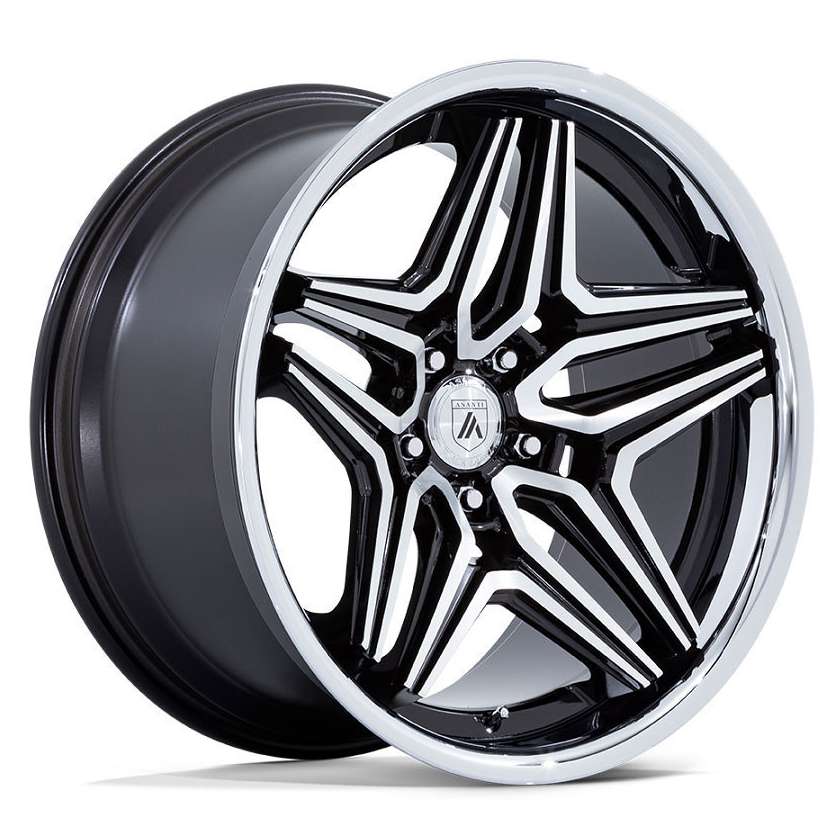 Asanti ABL-46 Duke 20x9 5x120 15 ET 74.1 CB Gloss Black Machined