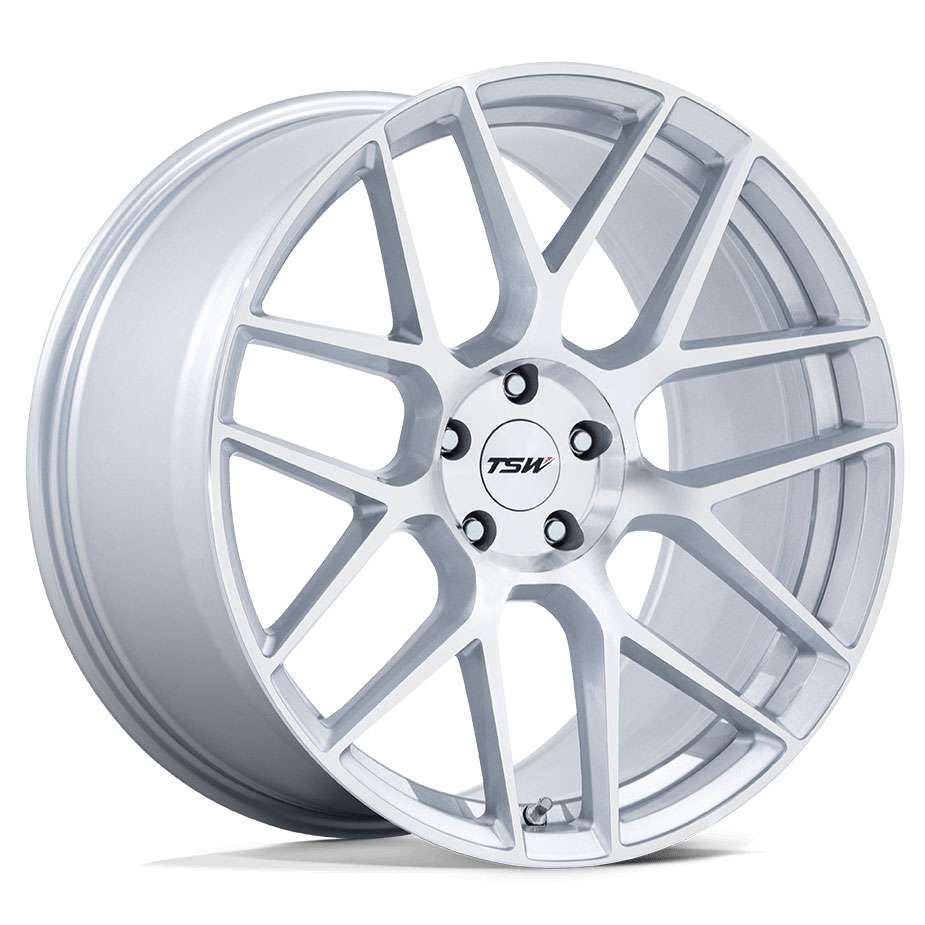 TSW Alloy Lasarthe TW002 17x8 5x112 35 ET 66.6 CB Silver Machined