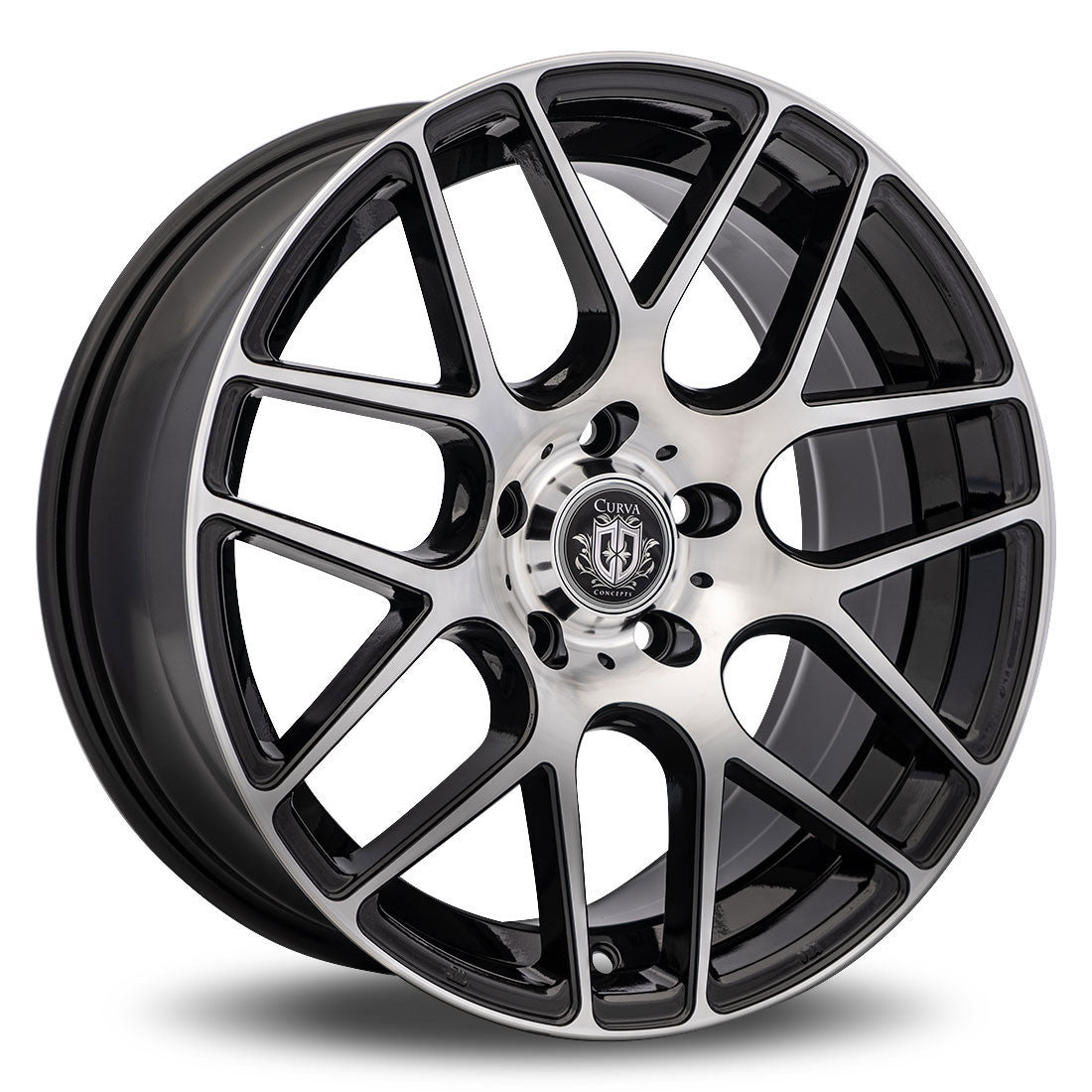 Curva C7 19x9.5 5x120 40 ET 72.56 CB Black with Machined Face