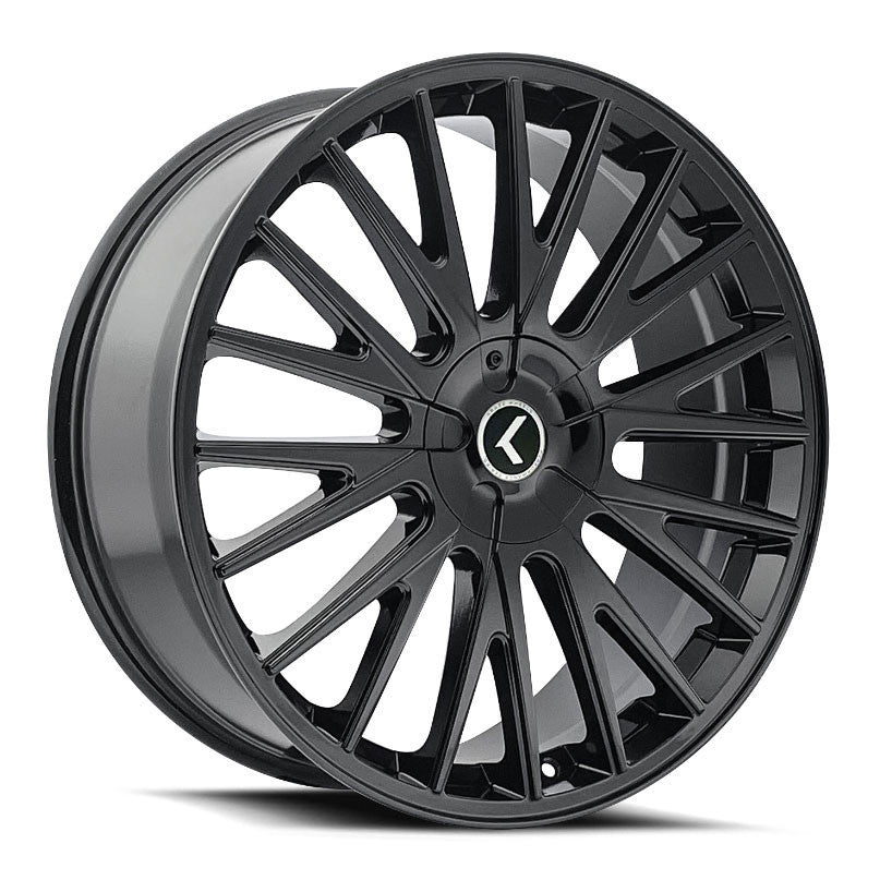 Kraze KR185 Double Down 17x8 5x112 / 5x114.3 38 ET Gloss Black
