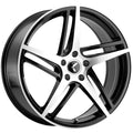 Kraze KR195 Milano 20x8.5 5x108 38 ET 63.5 CB Black Machined