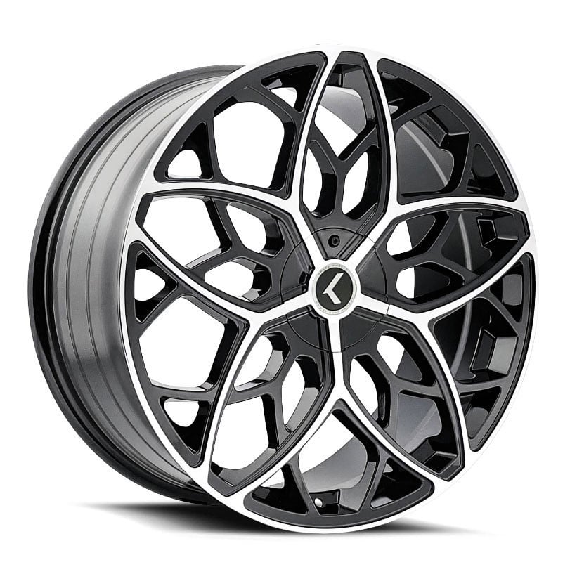 Kraze KR184 Ricochet 22x8.5 5x115/5x120 38 ET 74.1 CB Black Machined