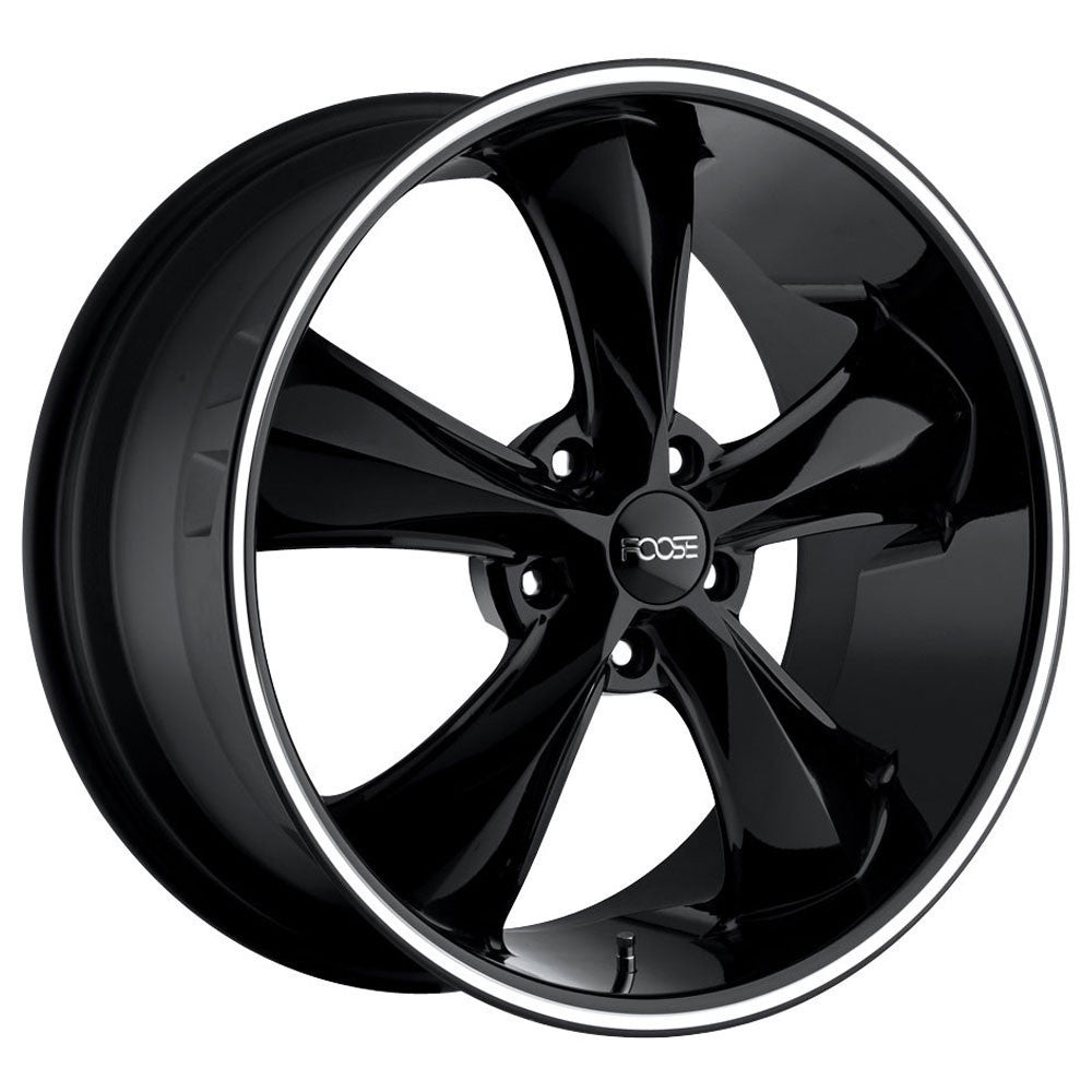 Foose Legend F104 17x7 5x120.65 1 ET 72.56 CB Black Milled