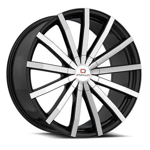 Cavallo CLV-52 18x8 5x100/5x114.3 35 ET 74.1 CB Gloss Black Machined