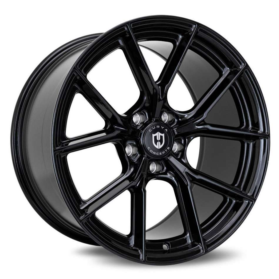 Curva CFF70 18x8.5 Blank 5 Lug 35 ET 73.1 CB Gloss Black