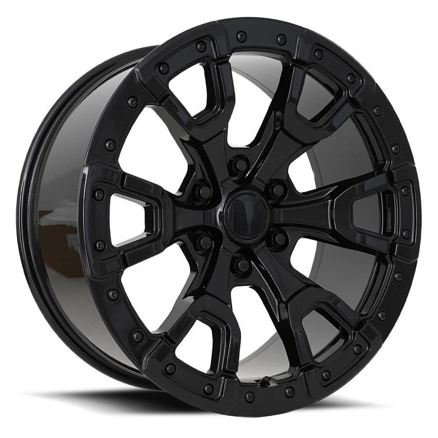 Factory Reproductions FR 99 Ford Bronco Raptor 20x9 6x135 20 ET 87.1 CB Gloss Black