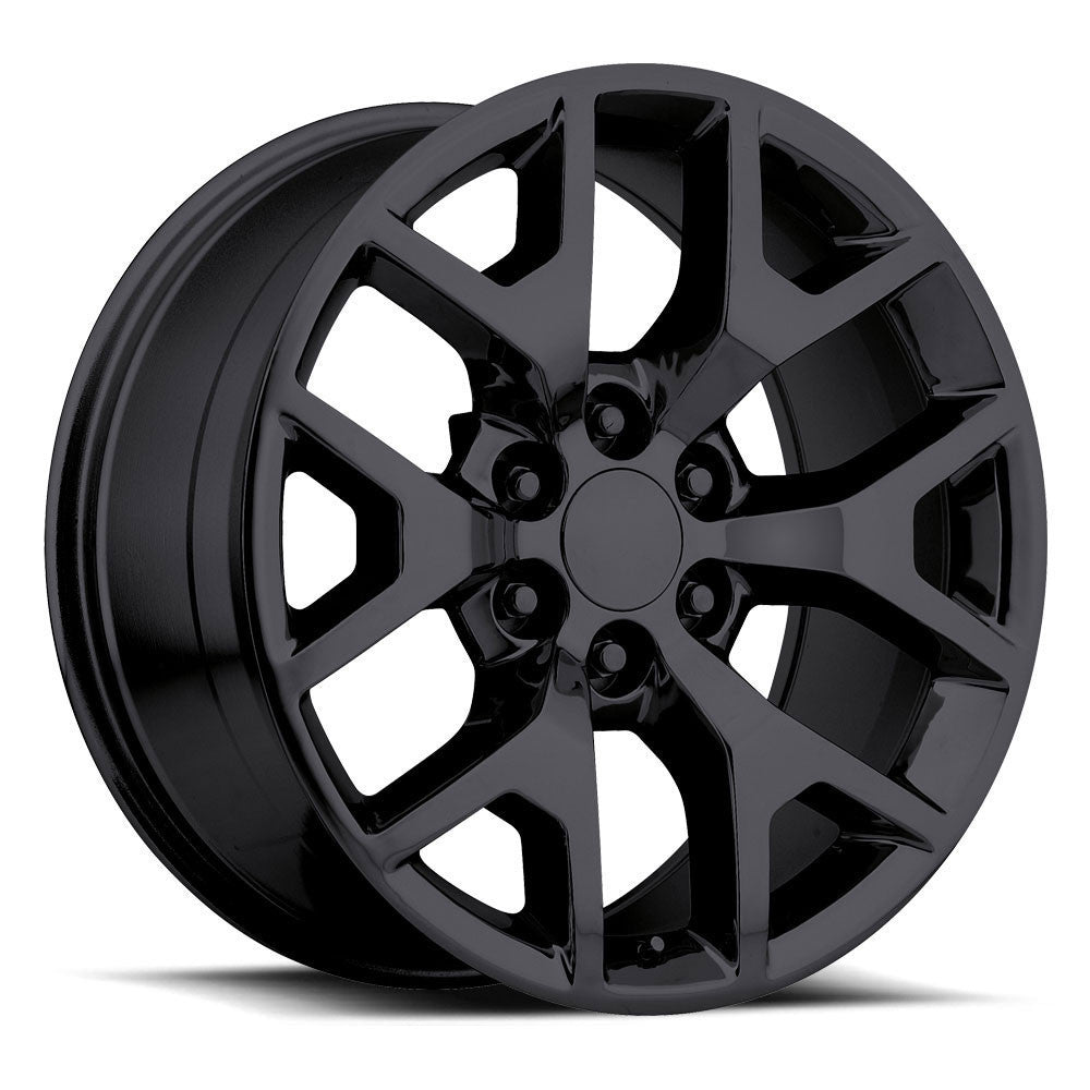 Factory Reproductions FR 44 GMC Sierra 22x9 6x139.7 31 ET 78.1 CB Gloss Black