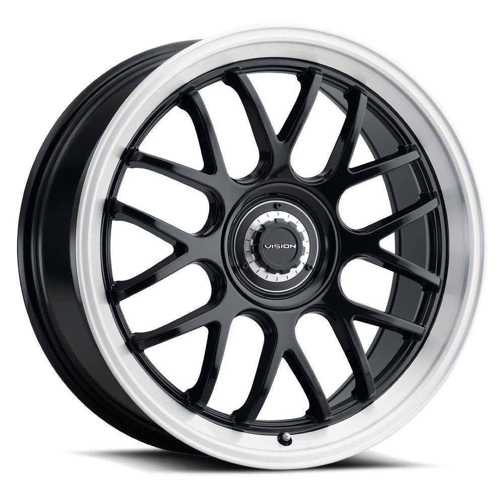 Vision 478 Alpine 18x8.5 5x114.3/5x120 35 ET 73.1 CB Gloss Black Brushed Lip