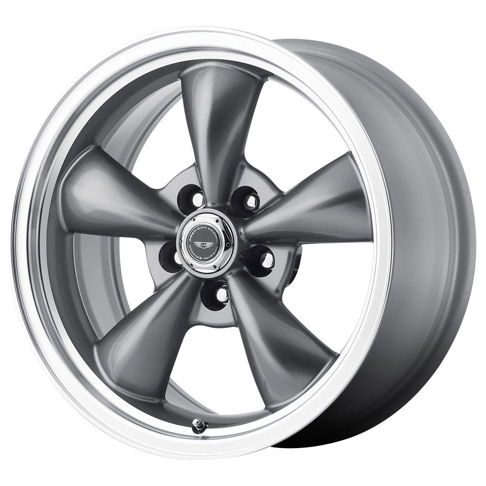 American Racing AR105M Torq Thrust M 16x7 5x114.3 35 ET 72.56 CB Anthracite/Mach Lip