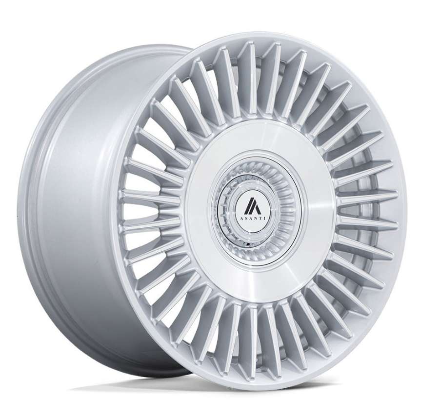Asanti ABL-40 Tiara 20x9 5x115/5x120 15 ET 74.1 CB Gloss Silver w/Bright Machined Face