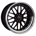 XXR 521 17x7 5x100/5x114.3 38 ET 73.1 CB Black / Machined Lip