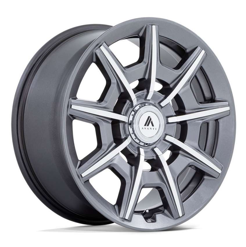 Asanti ABL-41 20x9 5x112/5x120 27 ET 74.1 CB Gloss Anthracite Bright Machined