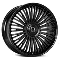 Dolce Razzo 24x10 6x135 / 6x139.7 25 ET 87.1 CB Gloss Black Lip/Matte Black Face