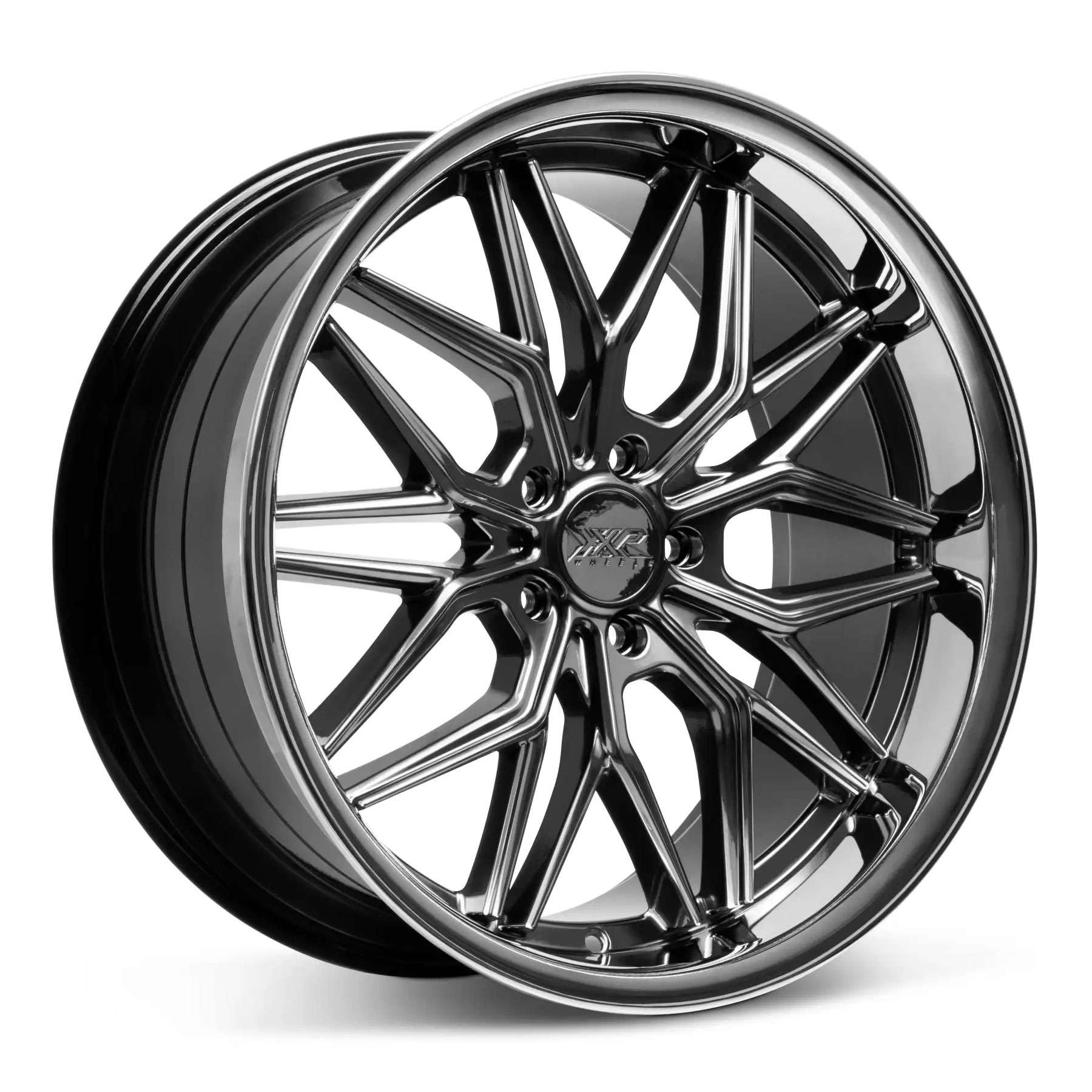 XXR 586 20x8.5 5x114.3 35 ET 73.1 CB Chromium Black/Chrome Lip