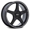 Petrol P2E 17x8 Blank 5 Lug 35 ET 72.56 CB Gloss Black w/Machined Lip