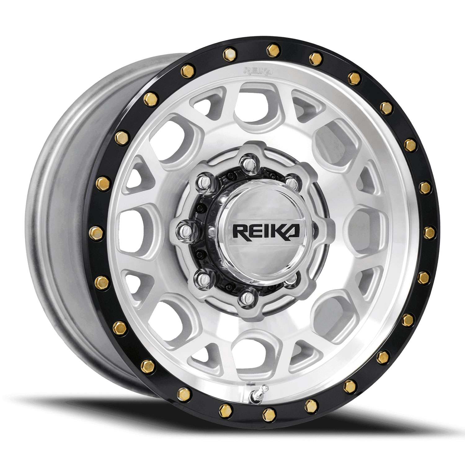 Reika Marauder R45 17x8.5 6x139.7 18 ET 106.1 CB Machined/Gloss Black Ring