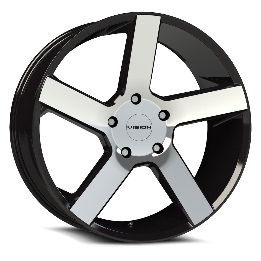 Vision 472 Switchback 22x9.5 6x135 30 ET 87.1 CB Gloss Black Machined Face